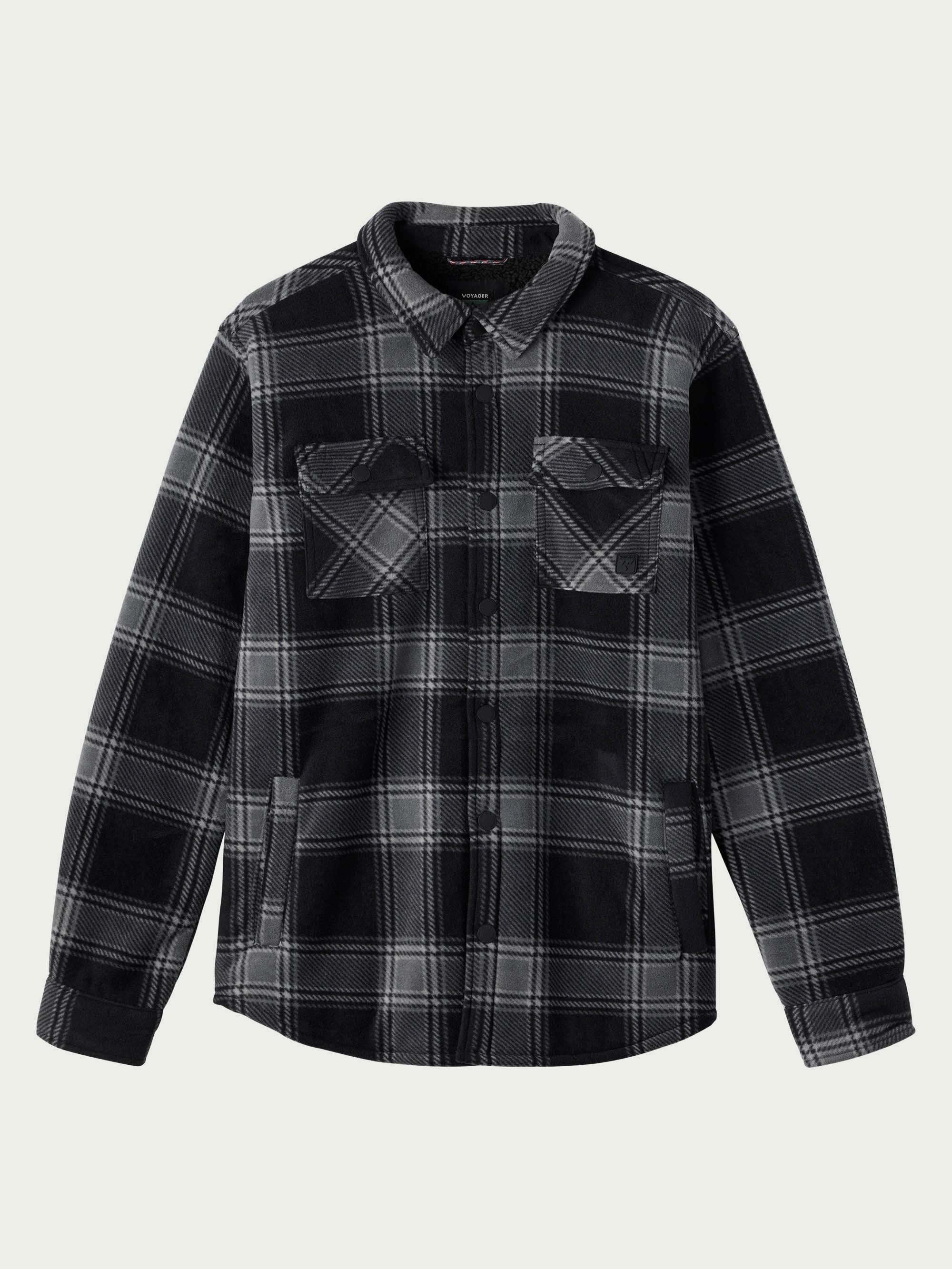 ARROWHEAD FLEECE SHIRT JACKET BLACK – Voyager - Main Image